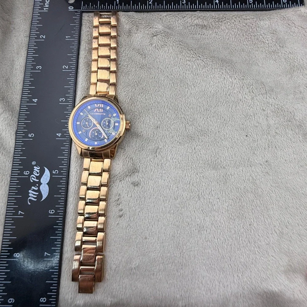 Vintage Men's Liz Claiborne Watch Gold Tone NONWORKING